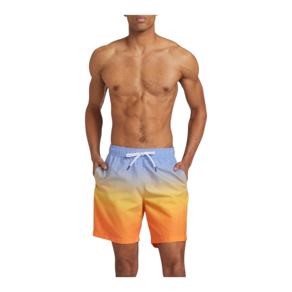 Saks Fifth AvenueCollection Sunrise Ombré Swim Trunks Size‎ Medium NWT